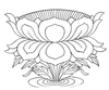 Sacred Lotus Line Art Image